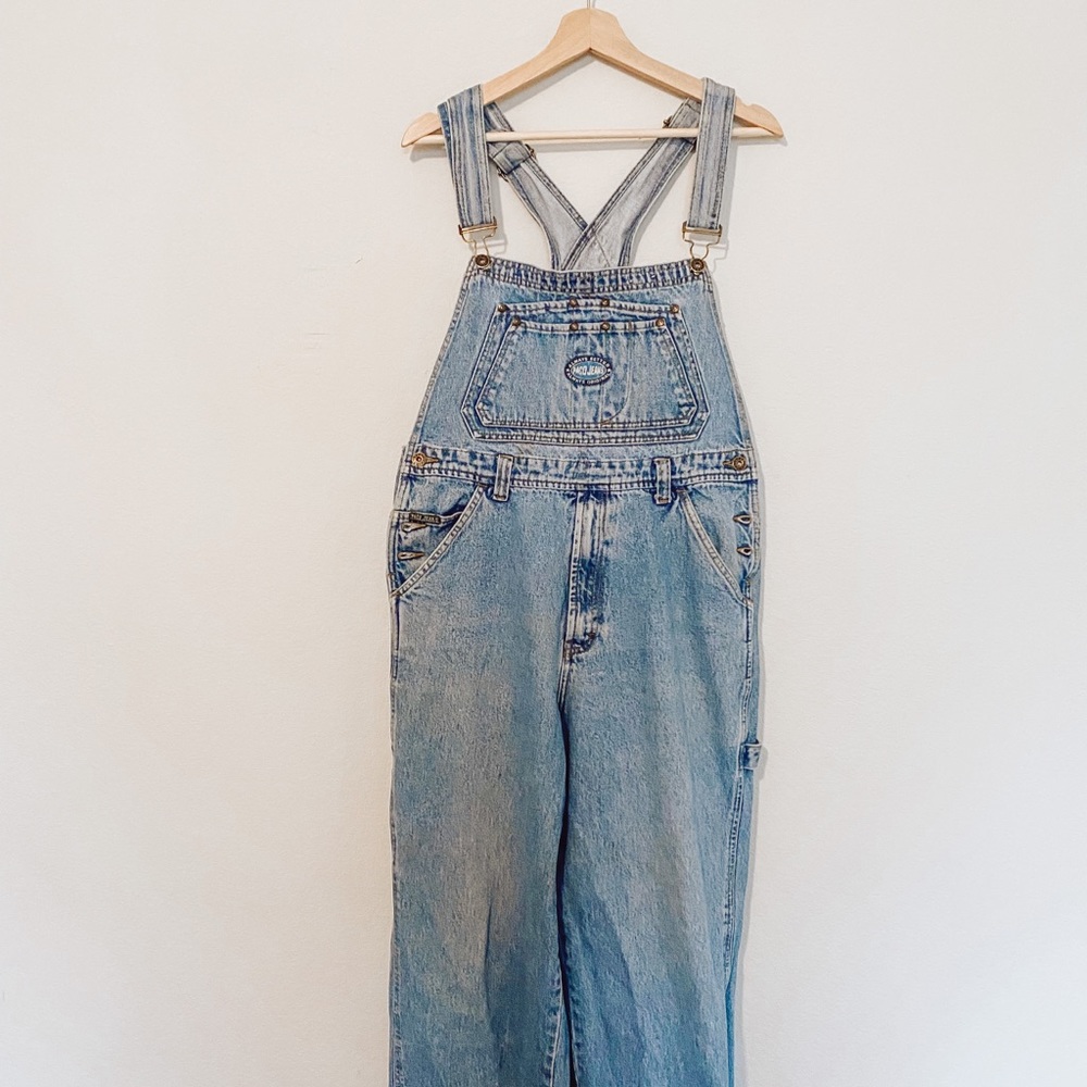 PACO denim overalls size L/XL, raw edge